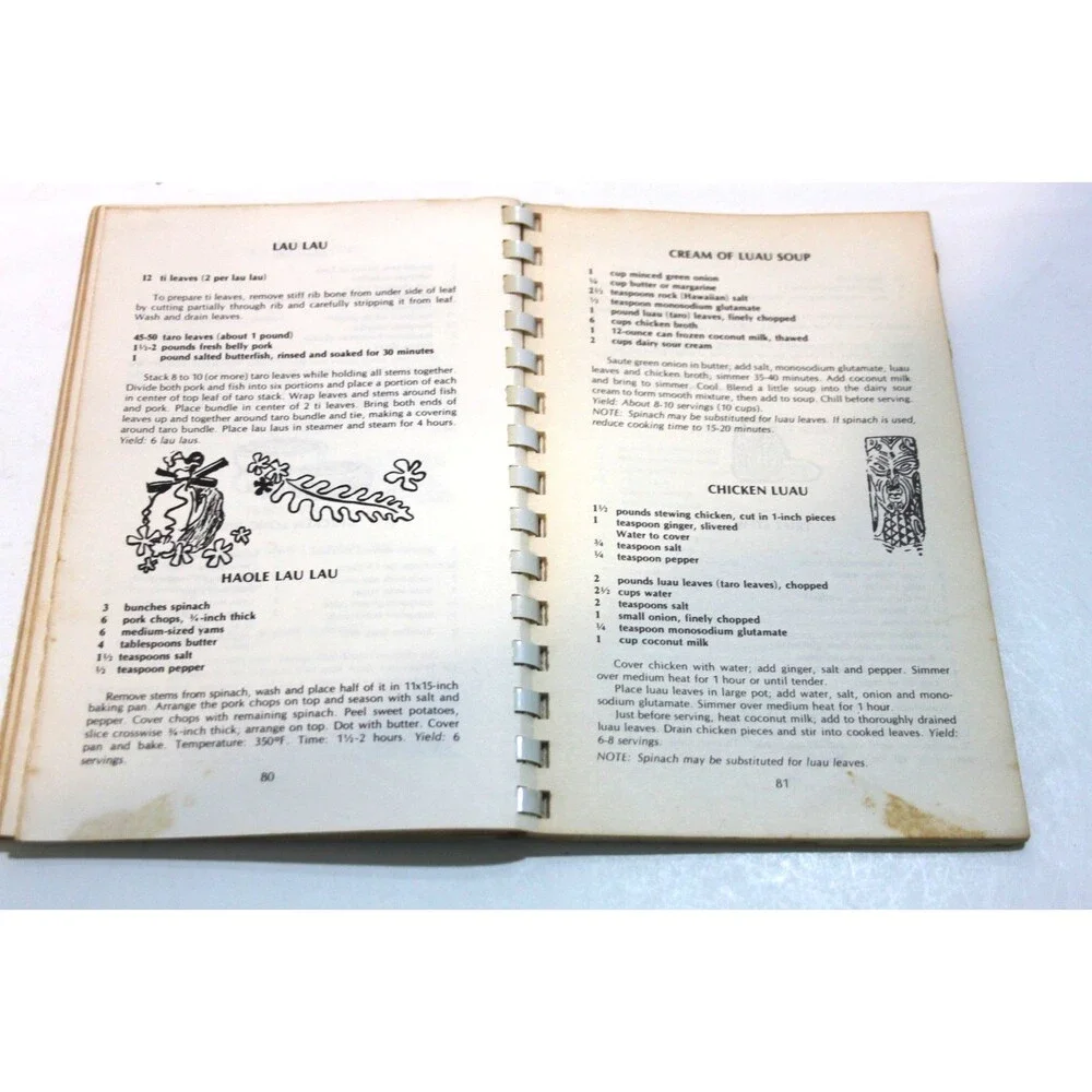 Hawaiian Potpourri Cookbook Muriel Miura Island Recipes Vintage PB Spiral Book - Picture 6 of 6